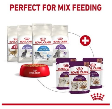 Royal Canin Sensory Taste w sosie karma mokra dla kotów dorosłych saszetka 85g Royal Canin Sensory Taste w sosie karma mokra dla kotów dorosłych saszetka 85g