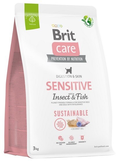 Brit Care Sustainable Sensitive Insect & Fish 3kg Brit Care Sustainable Sensitive Insect & Fish 3kg