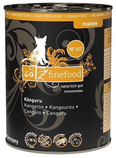 Catz Finefood Purrrr N.107 Kangur puszka 400g Catz Finefood Purrrr N.107 Kangur puszka 400g