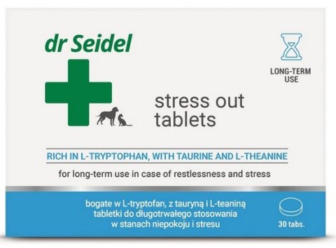 DermaPharm Stress Out dla psa i kota blister 30 tabl. DermaPharm Stress Out dla psa i kota blister 30 tabl.