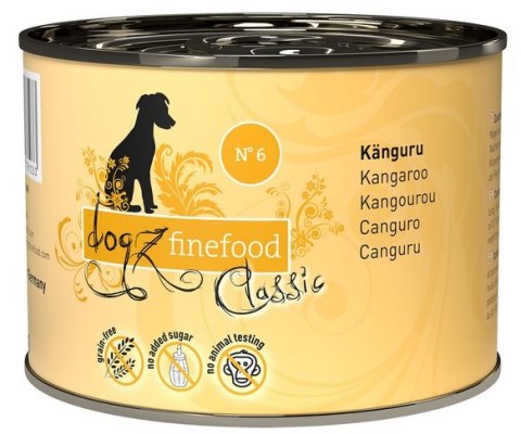 Dogz Finefood Classic N.06 Kangur puszka 200g Dogz Finefood Classic N.06 Kangur puszka 200g