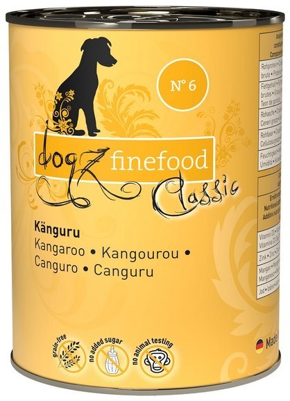 Dogz Finefood Classic N.06 Kangur puszka 400g Dogz Finefood Classic N.06 Kangur puszka 400g