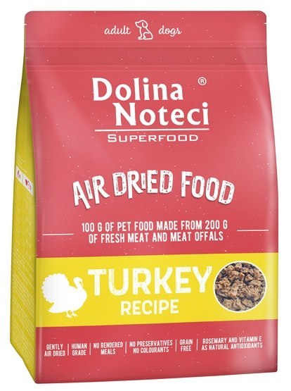 Dolina Noteci Superfood Air Dried Pies Danie z indyka 1kg Dolina Noteci Superfood Air Dried Pies Danie z indyka 1kg