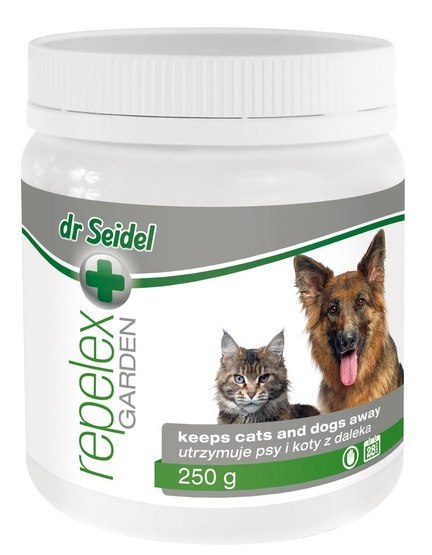 Dr Seidel Repelex Garden (Ogród) - Preparat utrzymujący psy i koty z daleka - 250g Dr Seidel Repelex Garden (Ogród) - Preparat utrzymujący psy i koty z daleka - 250g