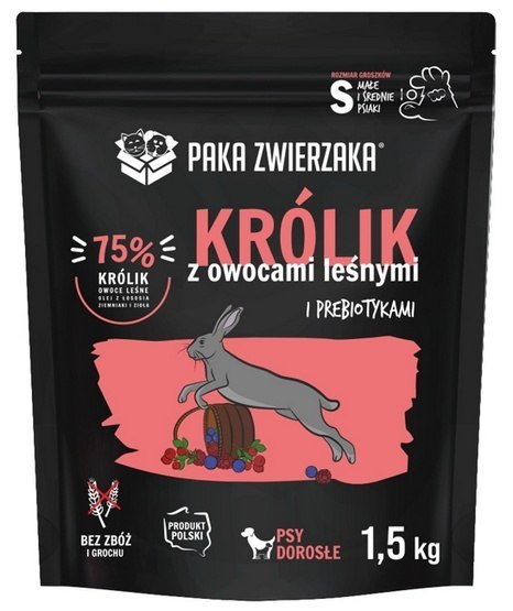 Paka Zwierzaka Seventh Heaven Królik z owocami leśnymi S 1,5kg Paka Zwierzaka Seventh Heaven Królik z owocami leśnymi S 1,5kg