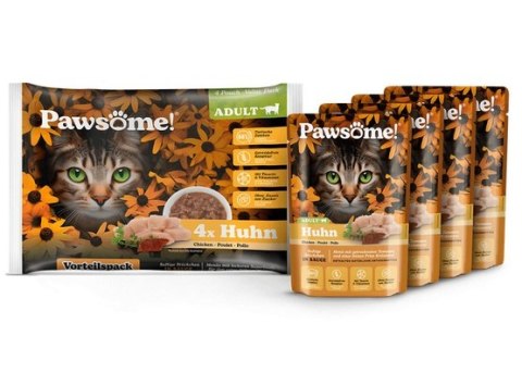 Pawsome Adult Huhn - kurczak saszetki 4x85g Pawsome Adult Huhn - kurczak saszetki 4x85g