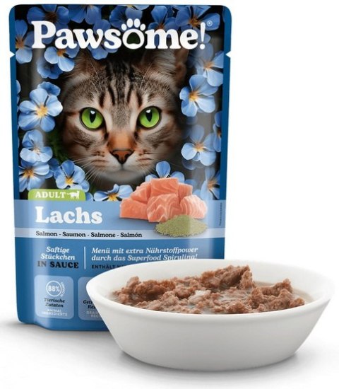 Pawsome Adult Lachs - łosoś saszetka 85g Pawsome Adult Lachs - łosoś saszetka 85g