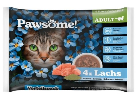 Pawsome Adult Lachs - łosoś saszetki 4x85g Pawsome Adult Lachs - łosoś saszetki 4x85g