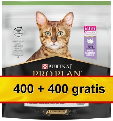 Purina Pro Plan Cat Sterilised Renal Adult Indyk 800g (400+400g gratis) Purina Pro Plan Cat Sterilised Renal Adult Indyk 800g (400+400g gratis)