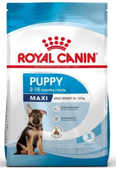 Royal Canin Maxi Puppy karma sucha dla szczeniąt, od 2 do 15 miesiąca życia, ras dużych 15kg Royal Canin Maxi Puppy karma sucha dla szczeniąt, od 2 do 15 miesiąca życia, ras dużych 15kg