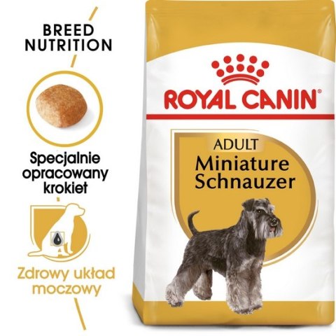 Royal Canin Miniature Schnauzer Adult karma sucha dla psów dorosłych rasy schnauzer miniaturowy 3kg Royal Canin Miniature Schnauzer Adult karma sucha dla psów dorosłych rasy schnauzer miniaturowy 3kg