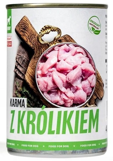 TUF TUF Mielonka z królikiem puszka 400g TUF TUF Mielonka z królikiem puszka 400g