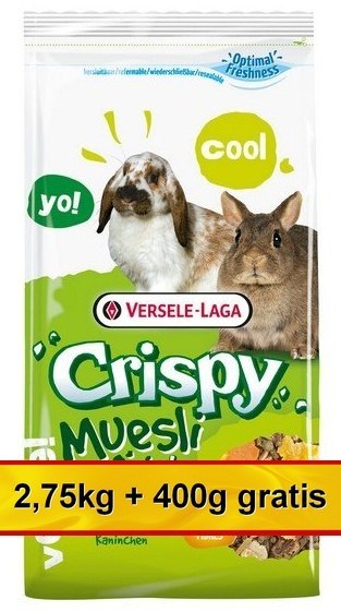 Versele-Laga Crispy Muesli Rabbit - pokarm dla królika 3,15kg (2,75kg+400g gratis) Versele-Laga Crispy Muesli Rabbit - pokarm dla królika 3,15kg (2,75kg+400g gratis)