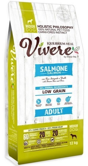 Vivere Dog Medium Adult Salmon 12kg Vivere Dog Medium Adult Salmon 12kg