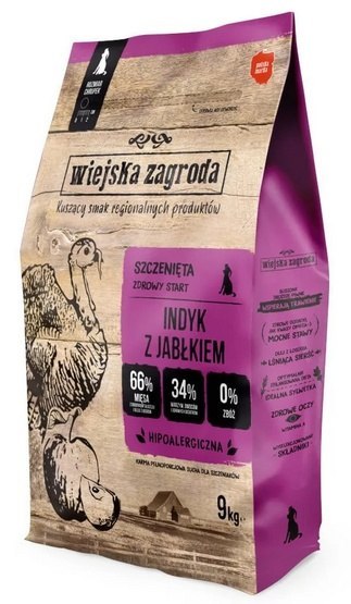 Wiejska Zagroda Indyk z jabłkiem Puppy 9kg Wiejska Zagroda Indyk z jabłkiem Puppy 9kg