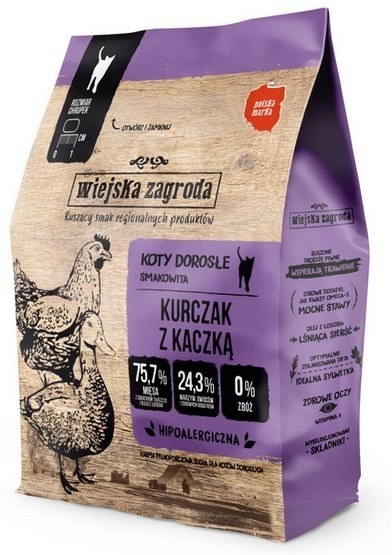 Wiejska Zagroda Kot - Kurczak z kaczką 400g Wiejska Zagroda Kot - Kurczak z kaczką 400g