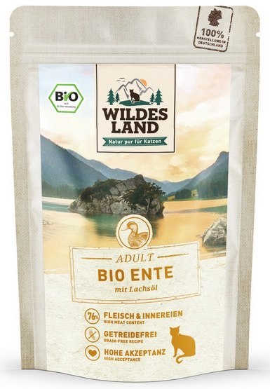 Wildes Land Cat Bio Ente Pur saszetka 85g Wildes Land Cat Bio Ente Pur saszetka 85g