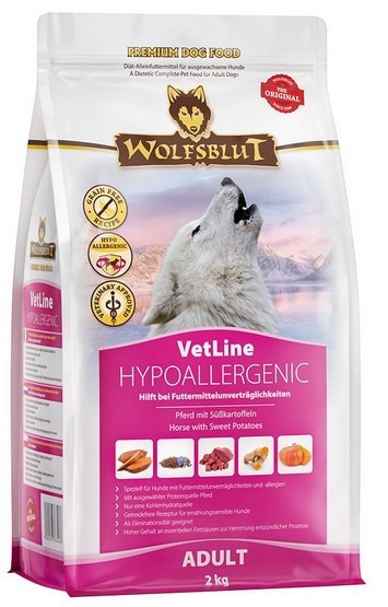 Wolfsblut Dog VetLine Hypoallergenic - konina i bataty 2kg Wolfsblut Dog VetLine Hypoallergenic - konina i bataty 2kg