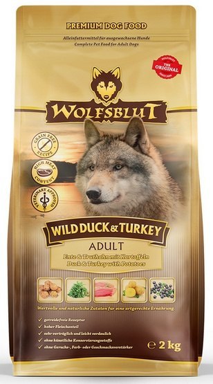 Wolfsblut Dog Wild Duck & Turkey - kaczka, indyk i bataty 2kg Wolfsblut Dog Wild Duck & Turkey - kaczka, indyk i bataty 2kg