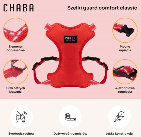 CHABA Szelki Guard Comfort Classic L czerwone CHABA Szelki Guard Comfort Classic L czerwone
