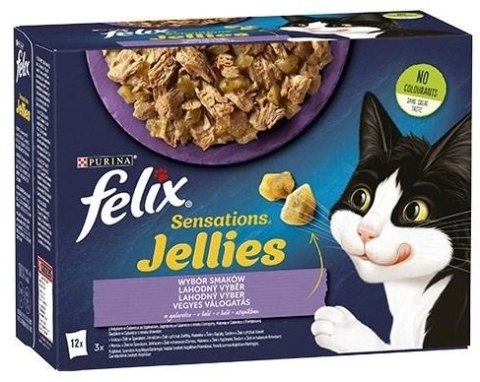 Felix Sensations Mix w galaretce saszetki 12x85g Felix Sensations Mix w galaretce saszetki 12x85g