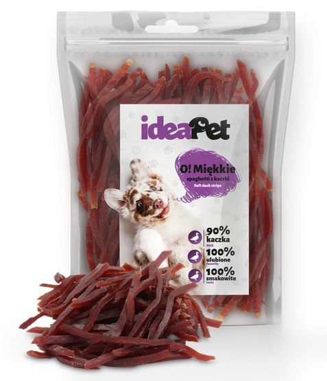 IdeaPet O! Miękkie Spaghetti z kaczki 500g IdeaPet O! Miękkie Spaghetti z kaczki 500g