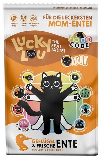 Lucky Lou Food Code Lifestage Adult Drób & Kaczka 750g Lucky Lou Food Code Lifestage Adult Drób & Kaczka 750g