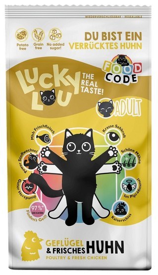 Lucky Lou Food Code Lifestage Adult Drób & Kurczak 340g Lucky Lou Food Code Lifestage Adult Drób & Kurczak 340g