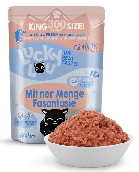 Lucky Lou Lifestage Adult Drób i bażant saszetka 300g Lucky Lou Lifestage Adult Drób i bażant saszetka 300g