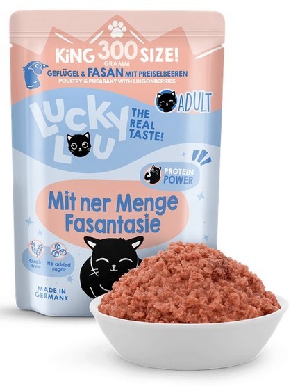 Lucky Lou Lifestage Adult Drób i bażant saszetka 300g Lucky Lou Lifestage Adult Drób i bażant saszetka 300g