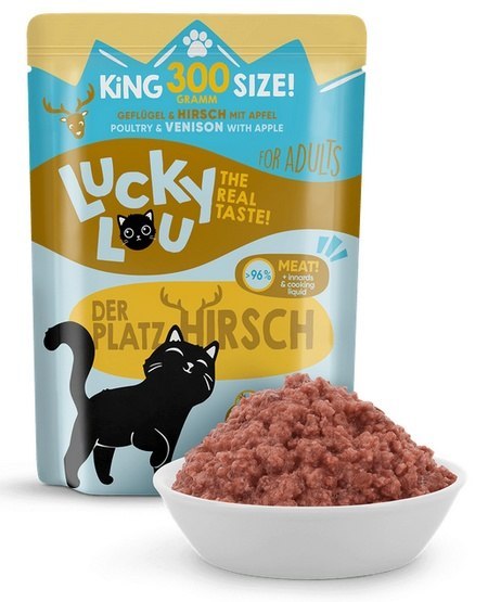 Lucky Lou Lifestage Adult Drób i jeleń saszetka 300g Lucky Lou Lifestage Adult Drób i jeleń saszetka 300g