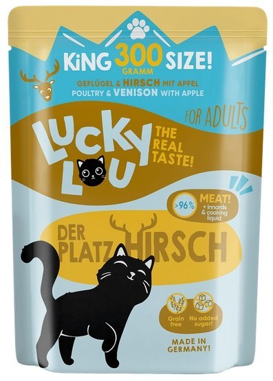 Lucky Lou Lifestage Adult Drób i jeleń saszetka 300g Lucky Lou Lifestage Adult Drób i jeleń saszetka 300g