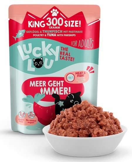 Lucky Lou Lifestage Adult Drób i tuńczyk saszetka 300g Lucky Lou Lifestage Adult Drób i tuńczyk saszetka 300g