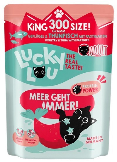 Lucky Lou Lifestage Adult Drób i tuńczyk saszetka 300g Lucky Lou Lifestage Adult Drób i tuńczyk saszetka 300g
