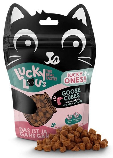 Lucky Lou Lucky Ones Cubes Kurczak & Gęś 80g Lucky Lou Lucky Ones Cubes Kurczak & Gęś 80g