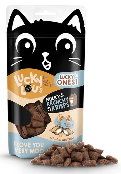Lucky Lou Lucky Ones Krunchy Krisps Mleko 60g Lucky Lou Lucky Ones Krunchy Krisps Mleko 60g