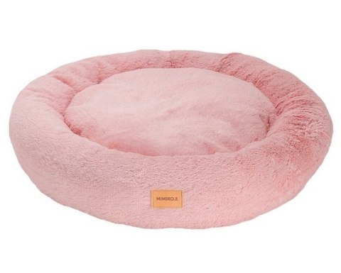 MIMIKO Pets Legowisko Shaggy okrągłe XXL 100cm różowe MIMIKO Pets Legowisko Shaggy okrągłe XXL 100cm różowe