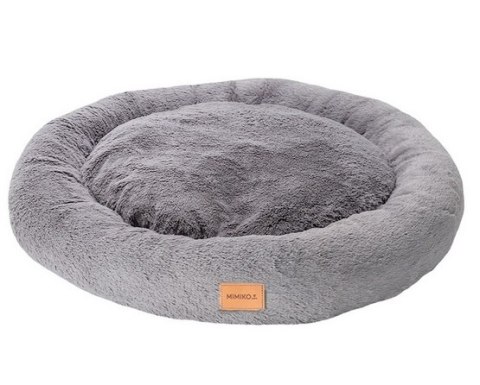 MIMIKO Pets Legowisko Shaggy okrągłe XXL 100cm szare MIMIKO Pets Legowisko Shaggy okrągłe XXL 100cm szare