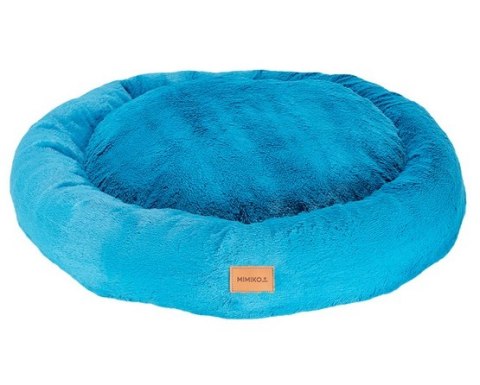 MIMIKO Pets Legowisko Shaggy okrągłe XXL 100cm turkusowe MIMIKO Pets Legowisko Shaggy okrągłe XXL 100cm turkusowe