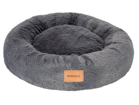 MIMIKO Pets Legowisko Shaggy okrągłe L 60cm grafitowe MIMIKO Pets Legowisko Shaggy okrągłe L 60cm grafitowe