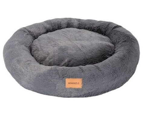 MIMIKO Pets Legowisko Shaggy okrągłe XL 75cm grafitowe MIMIKO Pets Legowisko Shaggy okrągłe XL 75cm grafitowe
