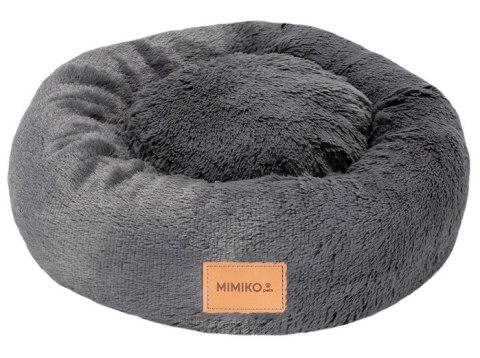 MIMIKO Pets Legowisko Shaggy okrągłe M 45cm grafitowe MIMIKO Pets Legowisko Shaggy okrągłe M 45cm grafitowe