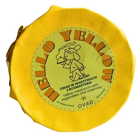 Ovad Hello Yellow Owad w warzywach z rozmarynem puszka 140g Ovad Hello Yellow Owad w warzywach z rozmarynem puszka 140g