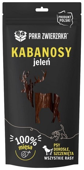 Paka Zwierzaka Kabanosy Jeleń 3szt 80g Paka Zwierzaka Kabanosy Jeleń 3szt 80g