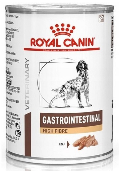 Royal Canin Veterinary Diet Canine Gastrointestinal High Fibre Loaf puszka 400g Royal Canin Veterinary Diet Canine Gastrointestinal High Fibre Loaf puszka 400g