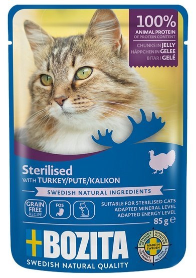 Bozita Cat Sterilised Indyk w galaretce saszetka 85g Bozita Cat Sterilised Indyk w galaretce saszetka 85g
