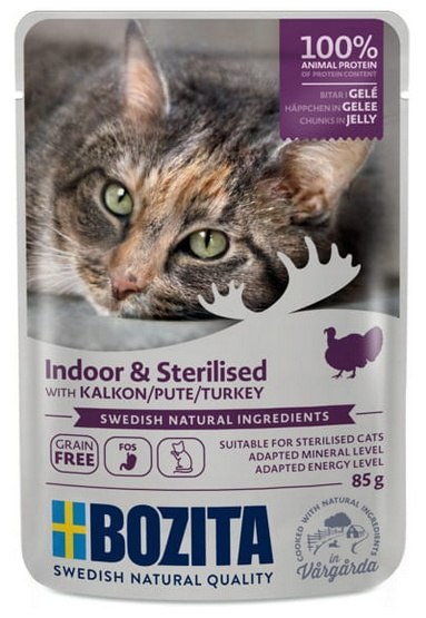 Bozita Cat Sterilised Indyk w galaretce saszetka 85g Bozita Cat Sterilised Indyk w galaretce saszetka 85g