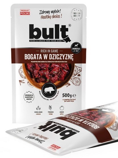 Bult Mielonka bogata w dziczyznę saszetka 500g Bult Mielonka bogata w dziczyznę saszetka 500g