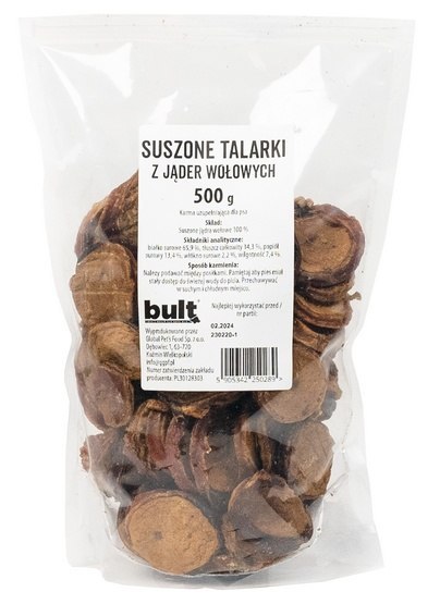 Bult Suszone talarki z jąder wołowych 500g Bult Suszone talarki z jąder wołowych 500g