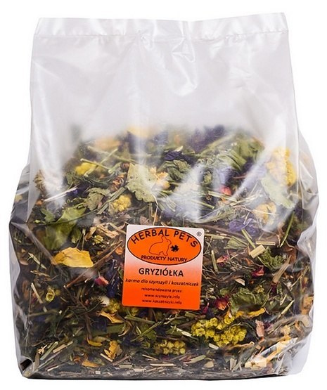 Herbal Pets Gryziółka karma dla szynszyli koszatniczki 800g Herbal Pets Gryziółka karma dla szynszyli koszatniczki 800g